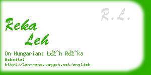 reka leh business card